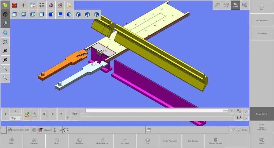 3D sheet metal bending simulation ESA S675W