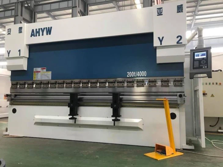 200T4M Yawei cnc synchro press brake 4 axis DA52S china  AHYW manufactures