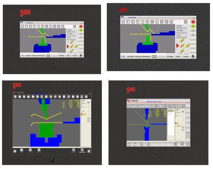 Italy made ESA S600 seris 2D Graphical CNC Synchro press brakes 6 axis  