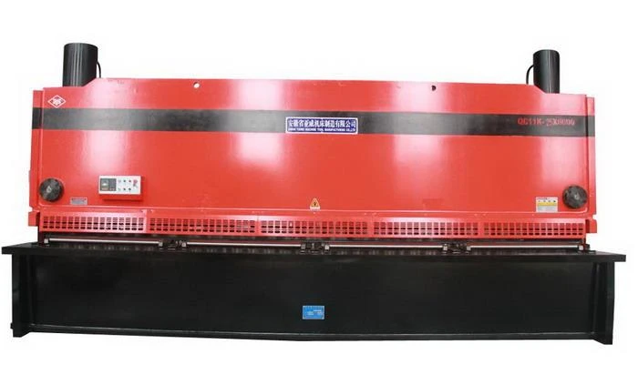 AHYW Yawei 25mm thick 6m large sheet metal cnc guillotine shear DELEM ESA DAC360 CNC cutting machine